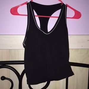 Black racer back workout cami